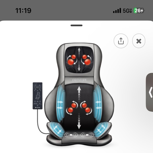 Other - Gray Massage Seat Cushion